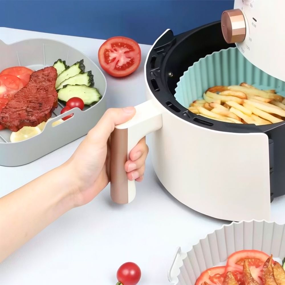 Air Fryer Silicone Pot Liner - بطانة سلة القلاية الهوائية المربعة المصنوعة