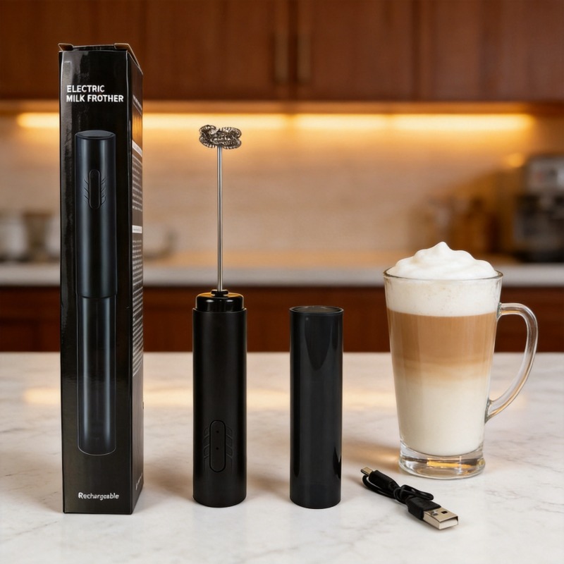 Electric Milk Frother Handheld - خلاط حليب كهربائي محمول، خفاقة بيض